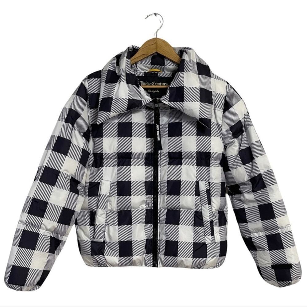 Juicy Couture Black Label Plaid Buffalo Puffer - Picture 3 of 7